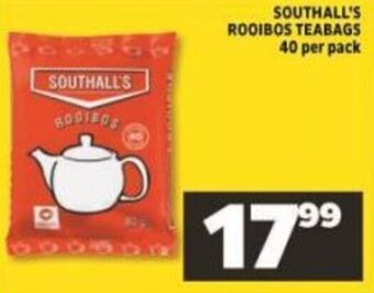 Shoprite Southall's Rooibos Teabags 40 per pack offer