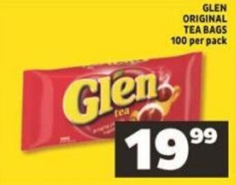Shoprite Glen Original Tea Bags 100 per pack offer