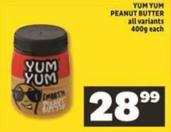 Shoprite Yum Yum Peanut Butter all variants 400g offer