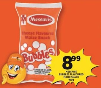 Shoprite Messaris Bubbles Flavoured Maize Snack 100g offer