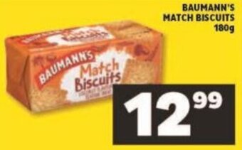Shoprite Baumann's Match Biscuits 180g offer