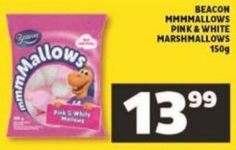 Shoprite Beacon Pink & White Marshmallows 150g offer