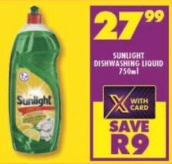 Shoprite Sunlight Dishwashing Liquid 750ml offer