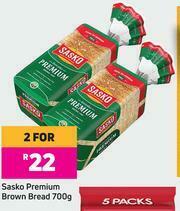 Game Sasko Premium Brown Bread-For 2 x 700g offer