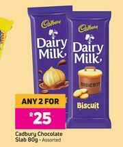 Game Cadbury Chocolate Slab (Assorted)-For Any 2 x 80g offer