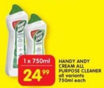 Shoprite Handy Andy Cream All Purpose Cleaner all variants 750ml offer