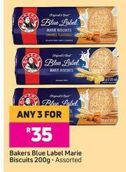 Game Bakers Blue Label Marie Biscuits (Assorted)-For Any 3 x 200g offer