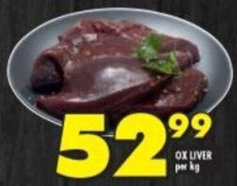 Shoprite Ox Liver per kg offer