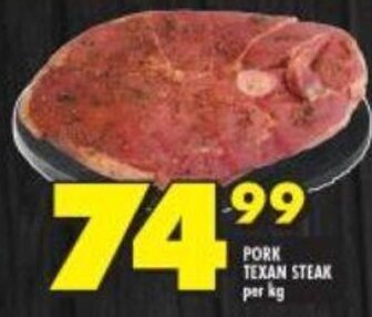 Pork Texan Steak per kg