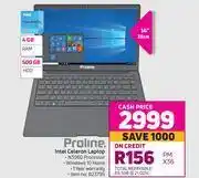 Game Proline intele celeron laptop offer