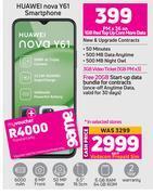 Game Huawei nova y61 smartphone-each offer