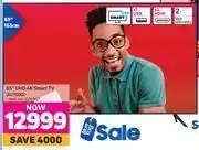 Game Samsung 65" uhd 4k smart tv au7000 offer