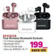 Game Aiwa true wireless bluetooth earbuds-each offer