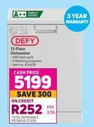 Game Defy 13 place dishwasher offer