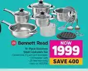 Game Bennett read 16 piece stainless steel cookware set offer