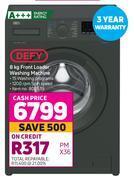 Game Defy 8 kg front loader washing machine offer