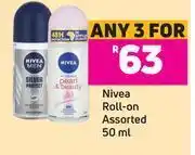 Game Nivea roll on assorted-for 3 x 50ml offer