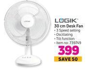 Game Logik 30cm desk fan offer