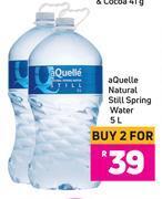 Game Aquelle natural still spring water-for 2 x 5ltr offer