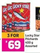 Game Lucky star pilchards assorted-for 3 x 400g offer