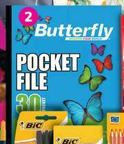 Butterfly Pocket File A4 30 Pockets