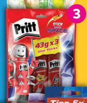 Game Pritt Glue Stick 3 Pack-43g offer