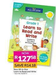 Game New All In One Learn To Read & Write offer