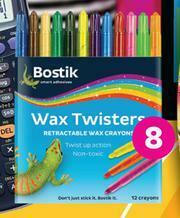 Game Bostik Wax Twisters Crayons 12 Pack offer