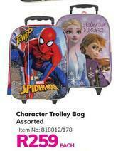 Game Character Trolley Bag Assorted-Each offer