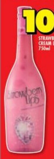 Shoprite Liquor Strawberry Lips Cream Liqueur 750ml offer