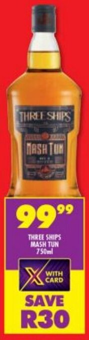 Shoprite Liquor Three Ships Mash Tun 750ml offer