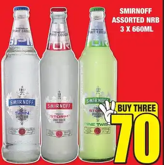Boxer Liquors Smirnoff Assorted NRB 3x660ml offer