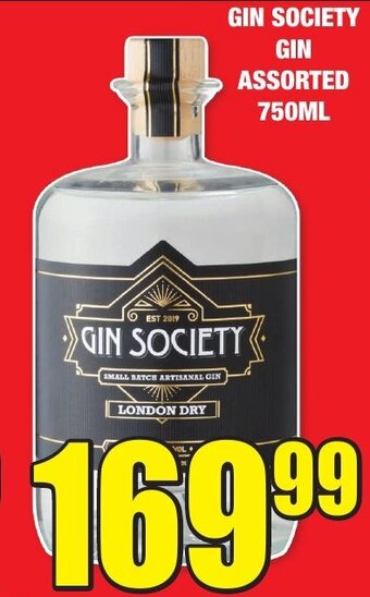 Boxer Liquors Gin Society Gin Assorted 750ml offer