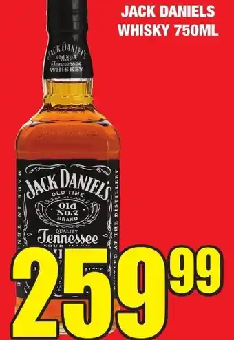 Boxer Liquors Jack Daniels Whisky 750ml offer