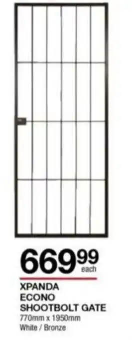 Xpanda Econo Shootbolt Gate