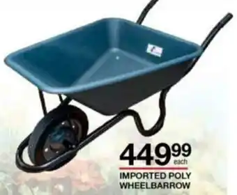 Imported Poly Wheelbarrow