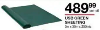 Build It USB Green Sheeting offer
