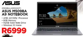 Matrix Warehouse Asus M509BA A9 Notebook offer