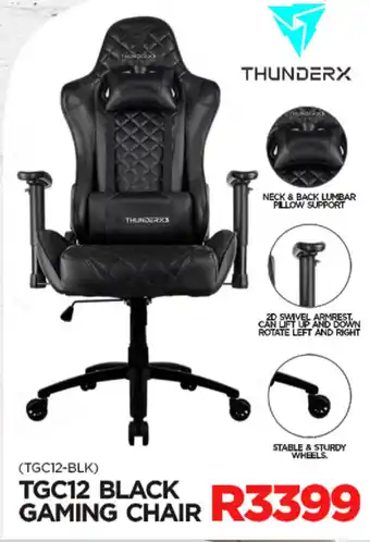 TGC12 Black Gaming Chair
