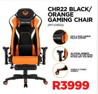 CHR22 Black/Orange Gaming Chair