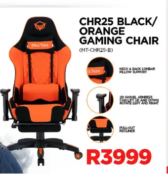 Matrix Warehouse CHR25 Black/Orange Gaming Chair offer