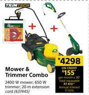 Builders Warehouse Trimtech Mower & Trimmer Combo offer