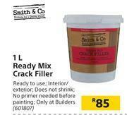 Builders Warehouse Smith & Co 1Ltr Ready Mix Crack Filler offer