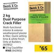 Builders Warehouse Smith & Co 2kg Dual Purpose Crack Filler offer