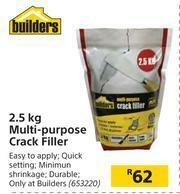 Builders Warehouse Builders 2.5kg Multi-Purpose Crack Filler offer