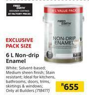 Builders Warehouse Fired Earth 6Ltr Non Drip Enamel offer