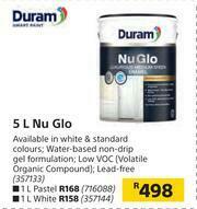 Builders Warehouse Duram 5Ltr Nu Glo offer