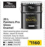 Builders Warehouse Fired Earth 20Ltr Painters Pro Gloss Enamel offer