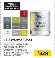 Builders Warehouse Fired Earth 1Ltr Extreme Gloss offer