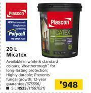 Plascon 20Ltr Micatex